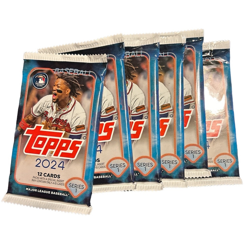 2024 Topps Series 1- (1) Sealed Pack From Blaster Box With 12 MLB BASEBALL CARDS